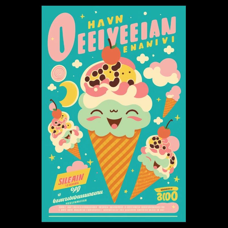 Eiscreme-Stil