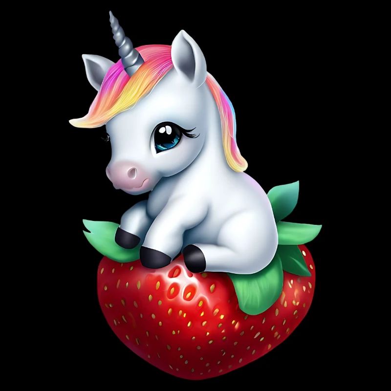 Licorne sur fraise
