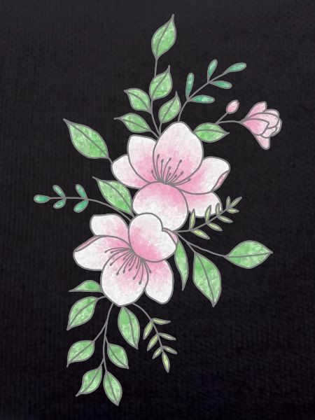 White pink flower