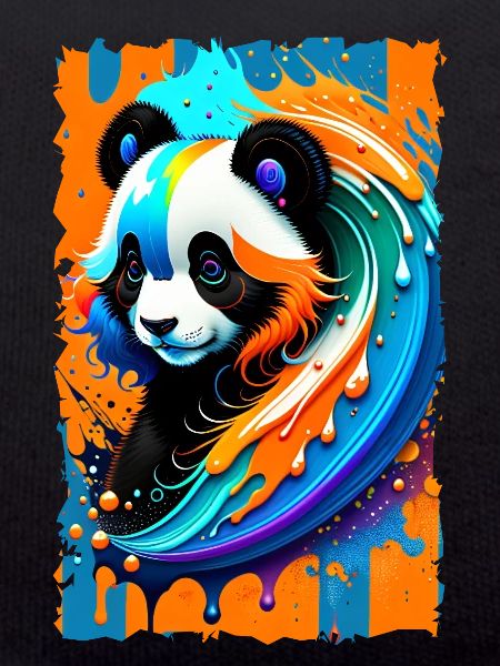 Buntes Kunst Potrait Panda 1.2