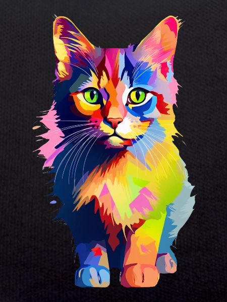 Tierisch bunte Katze