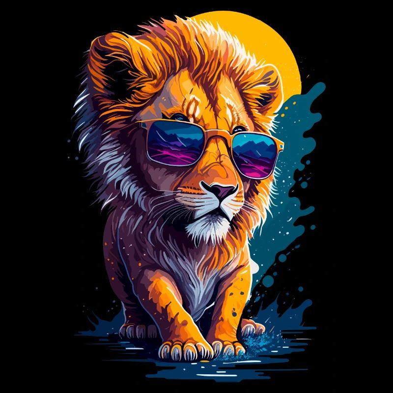 Mignon bébé lion