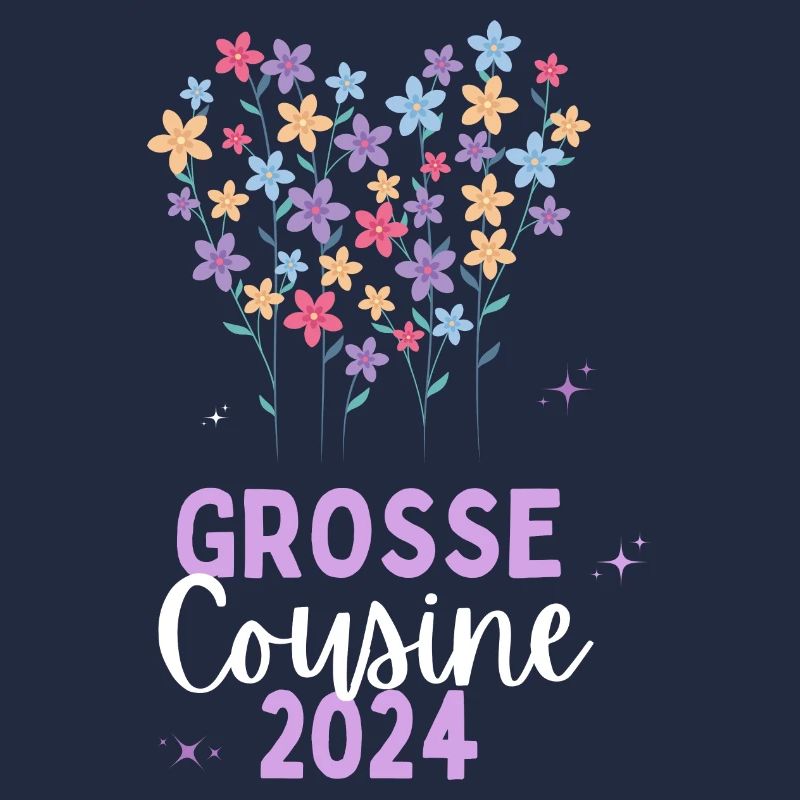 Ich werde Große Cousine 2024 Loading Blumen Herz