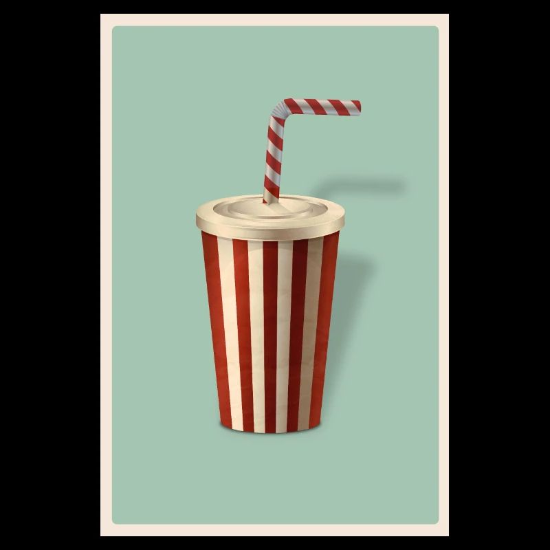 Milkshake Softdrink im Retro Style