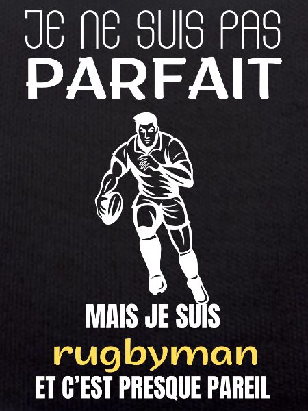 Rugbyspieler, ich bin nicht perfekt.