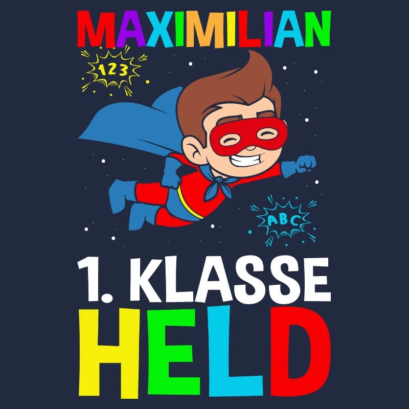 Schulkind Maximilian 1. Klasse Held