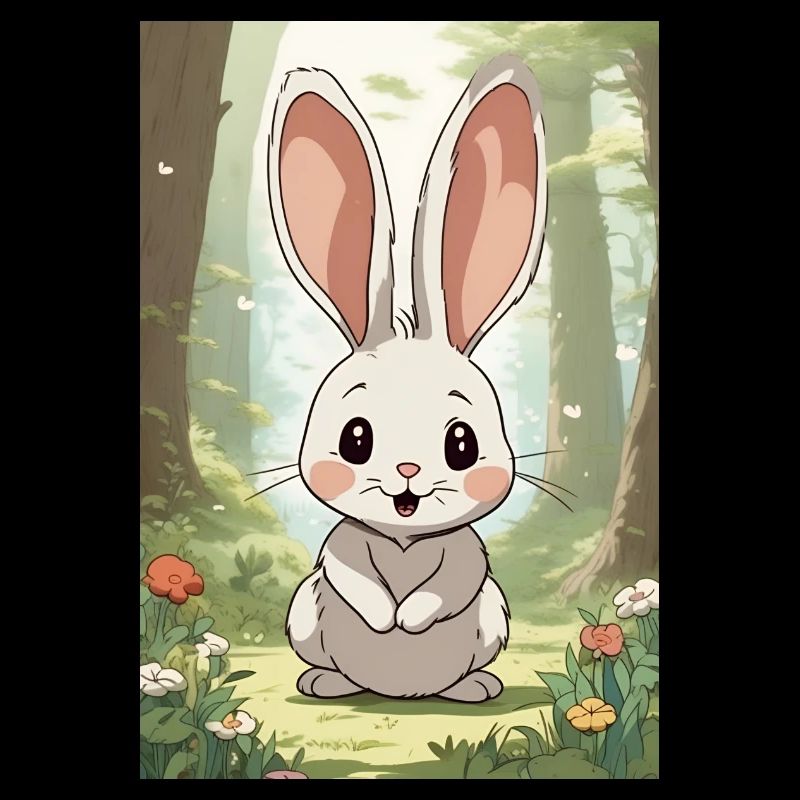 Cartoon Hase