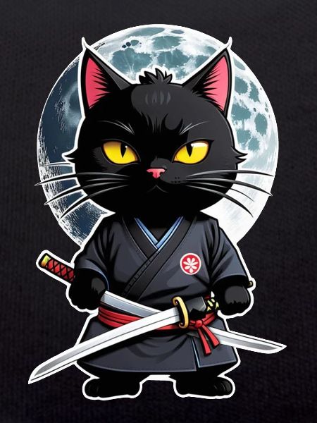 Ninja Cat - Samurai Kitten