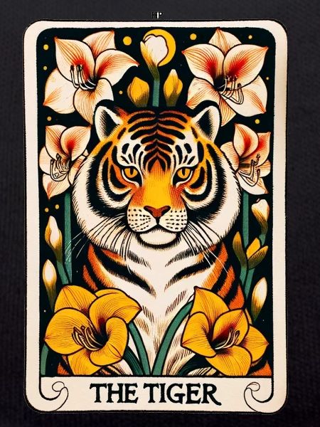 Die Tiger-Tarotkarte