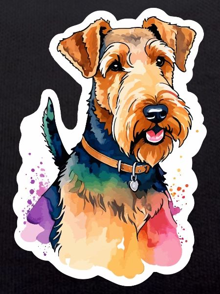 Airedale Terrier Aquarelle
