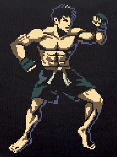 Kickboxer Pixel Graphics