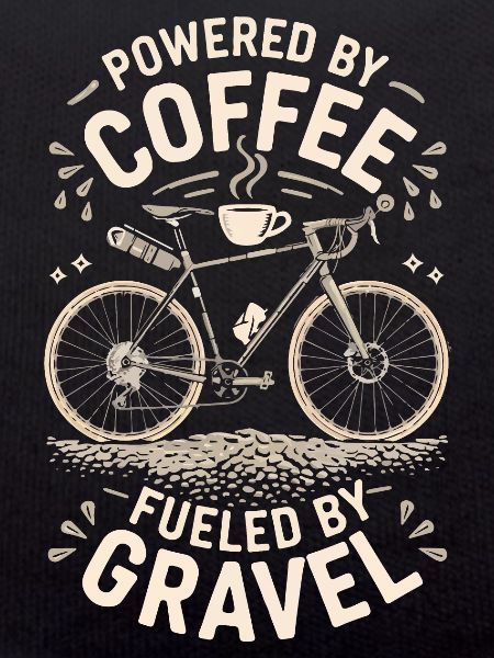 Coffee Powered Bike Graphic