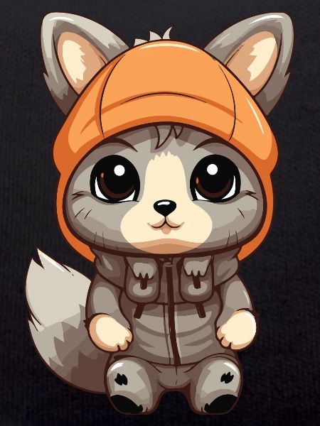 Squirrel Winter Comic Cute