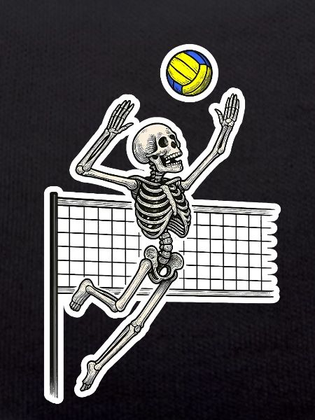 Squelette de volley-ball Spike
