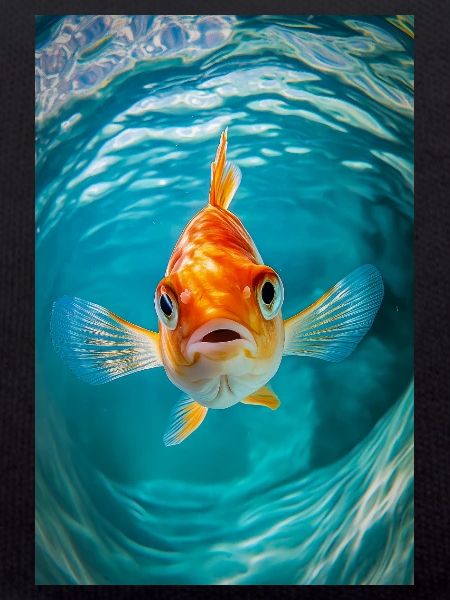 Curious Goldfish Stare