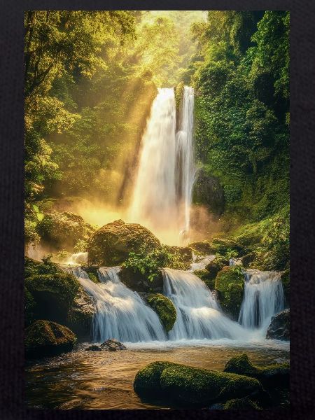 Sunrise Over Hidden Waterfall