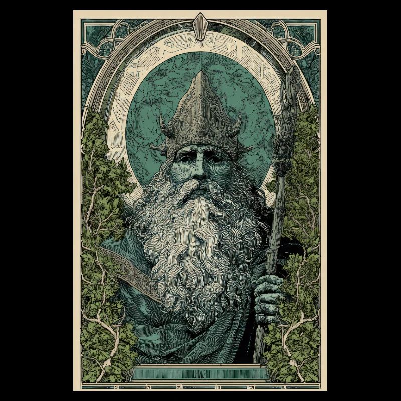 Nordischer Gott Jugendstil