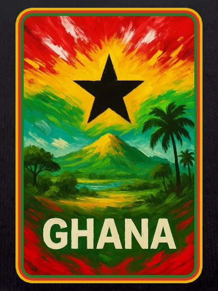 Ghana Pride – Flag Style Art