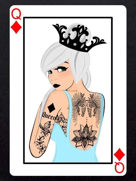 Punk Tile Lady Card