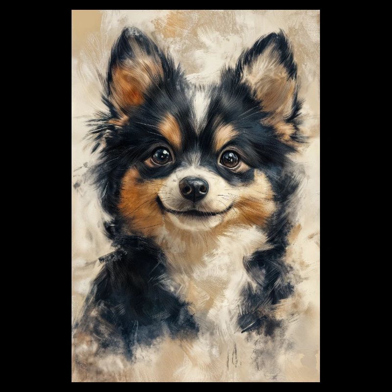 Illustration eines Hundes