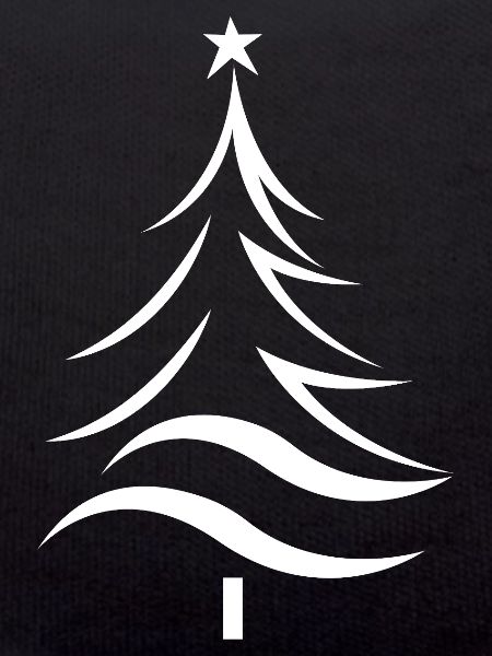 Weihnachtsbaum Silhouette Stil