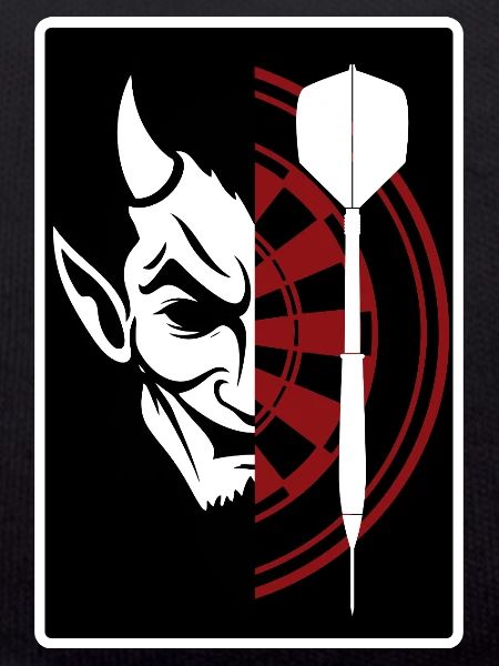 Darts, Bullseye, Dartboard and devil.