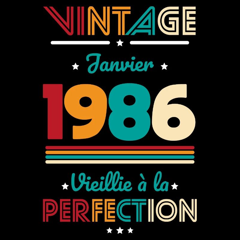Anniversaire 40 ans - Vintage - Janvier 1986