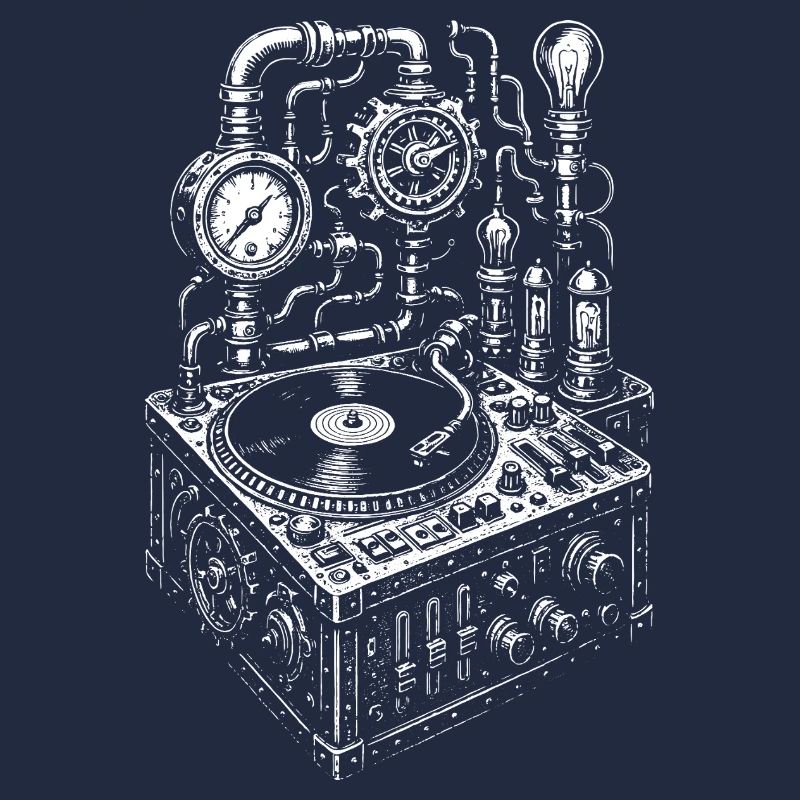 Steampunk-Musikkonsolendesign