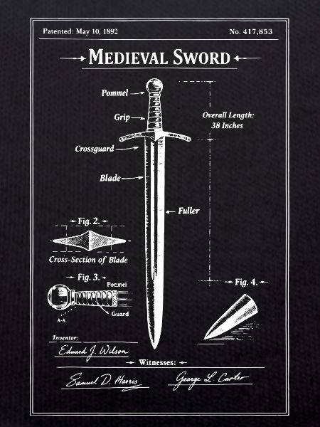 Plan d’épée médiévale