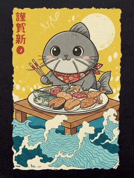 Kawaii Cats Fish