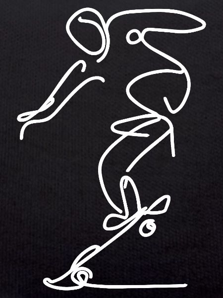 Skateboarder Zeichnung