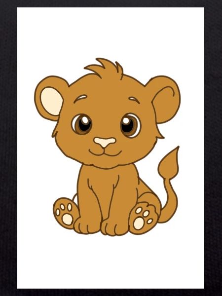 Lionceau kawaï 