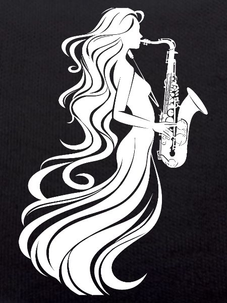 Saxophone Player Drawing