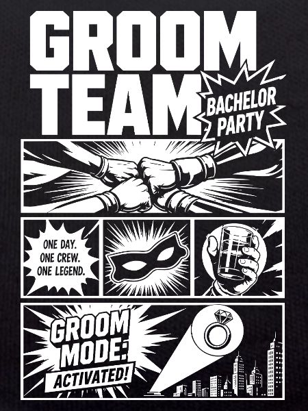 Groom Team Bachelor Party Comic