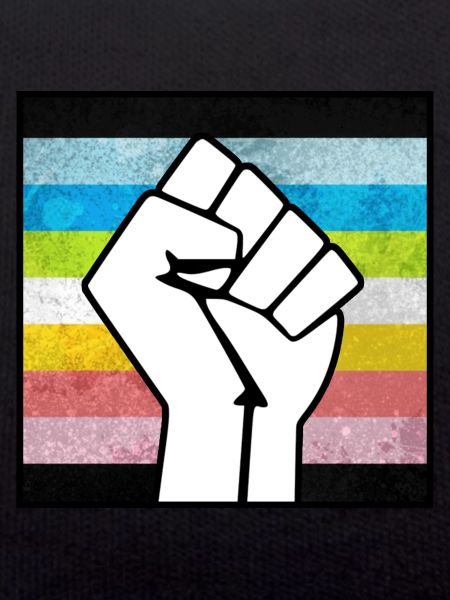 Queer Pride Faust Aufkleber