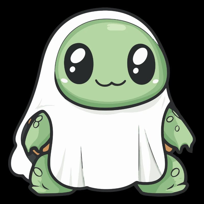Turtle Halloween Funny Ghost