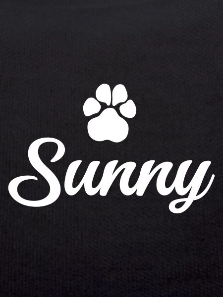 Hundename SUNNY mit Pfote