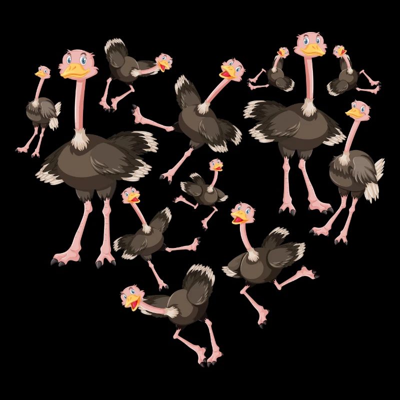 Herz Vogelstrauß Strauß
