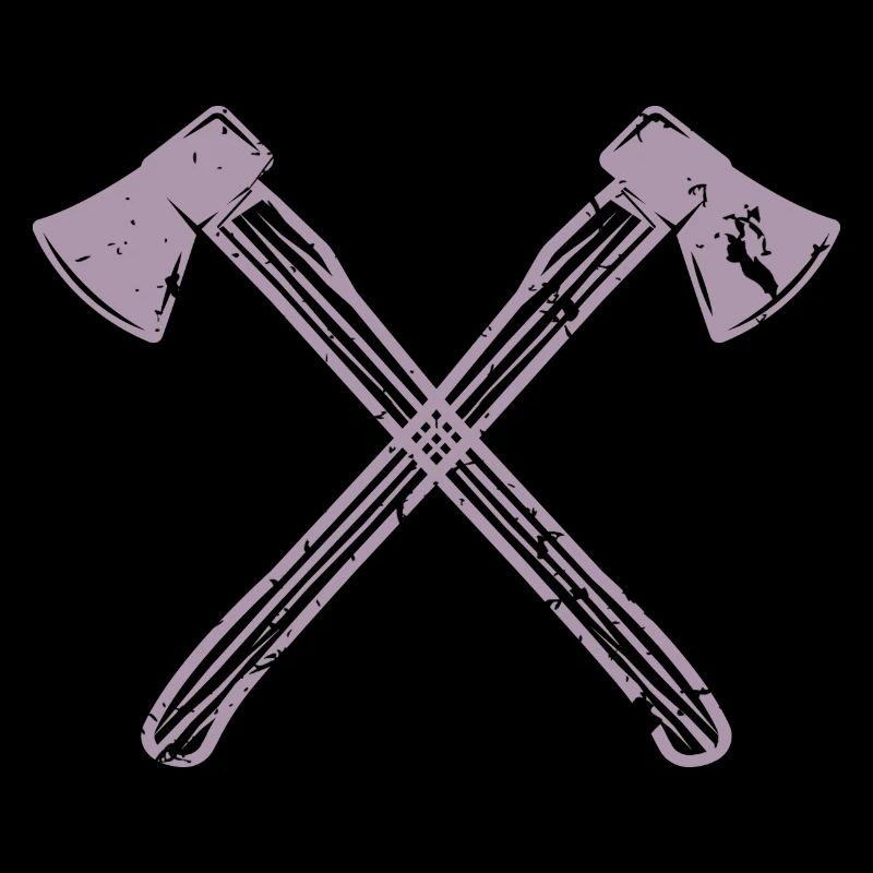 Conception de hache de style grunge - Pour les bûcherons et