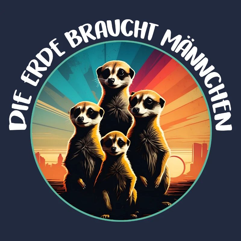 Coole Erdmännchen lustiger Erdmännchenspruch