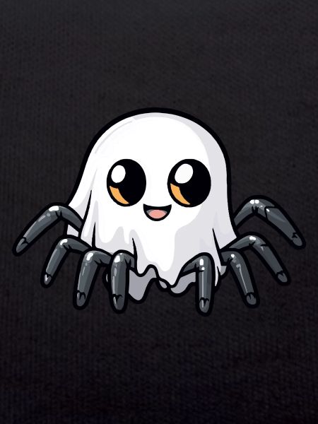 Tarantula Halloween Comic Ghost