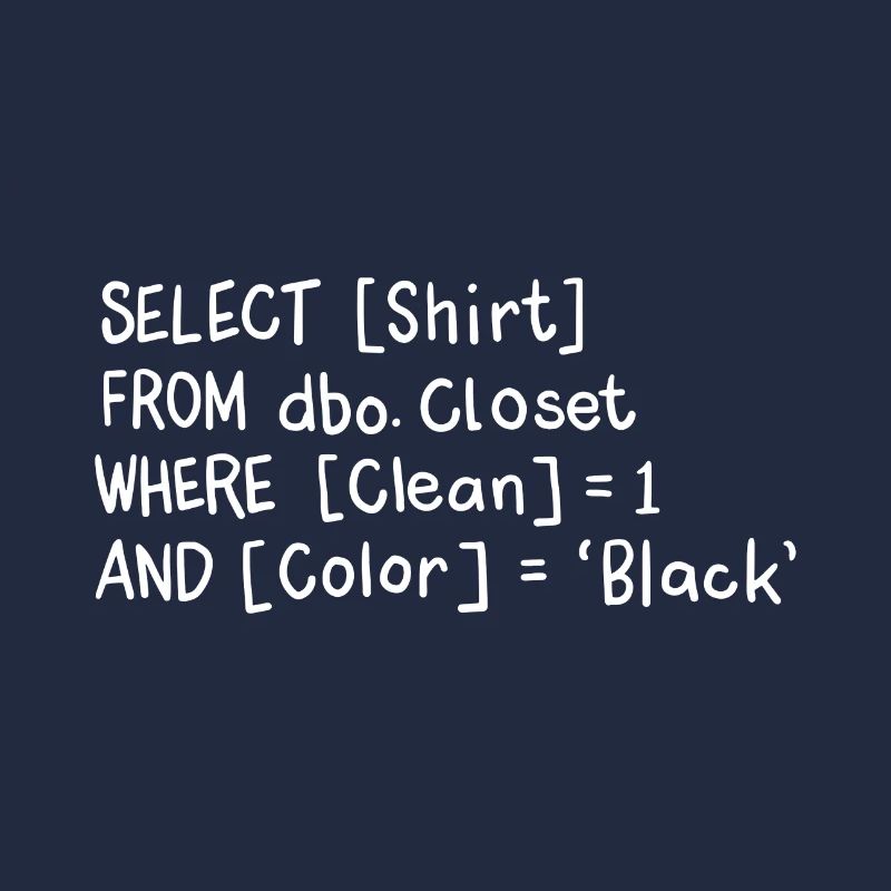 Select Clean Black Shirt - Geschenk Programmierer