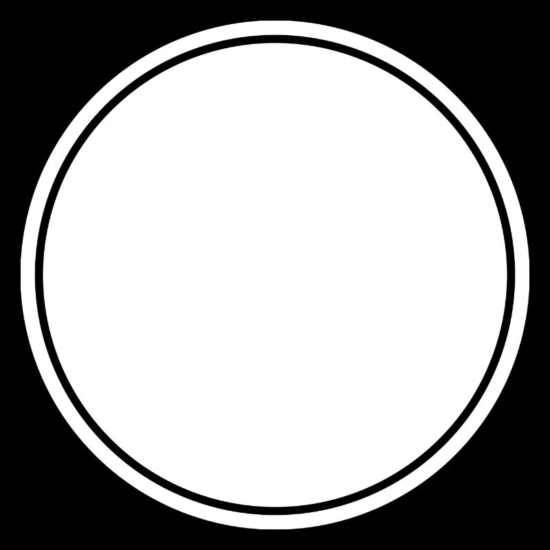 Cercle blanc auto-conception