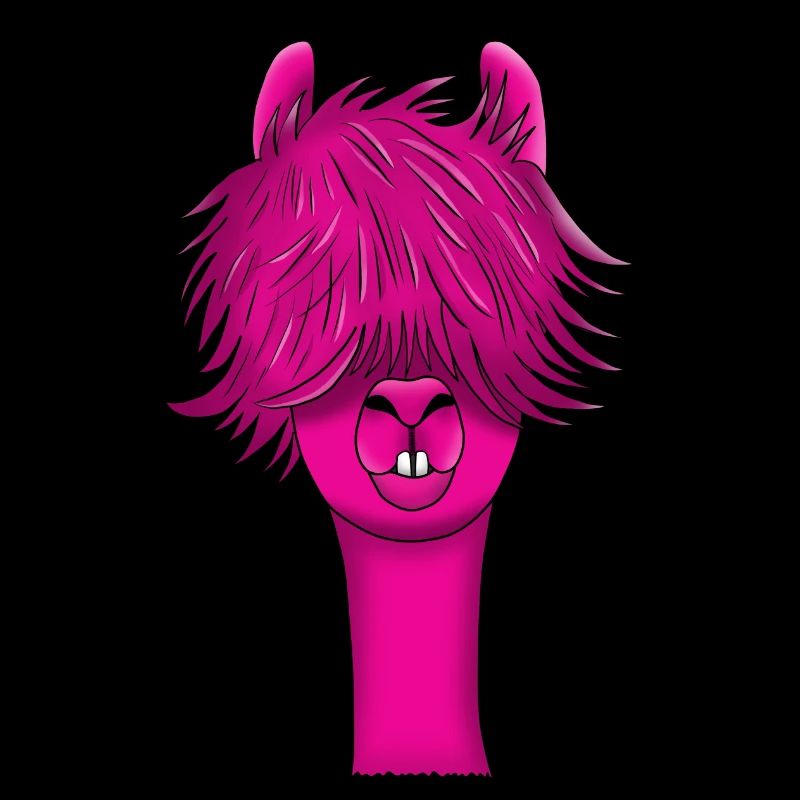 Lama Llama Pink Alpaka Tier Geschenk