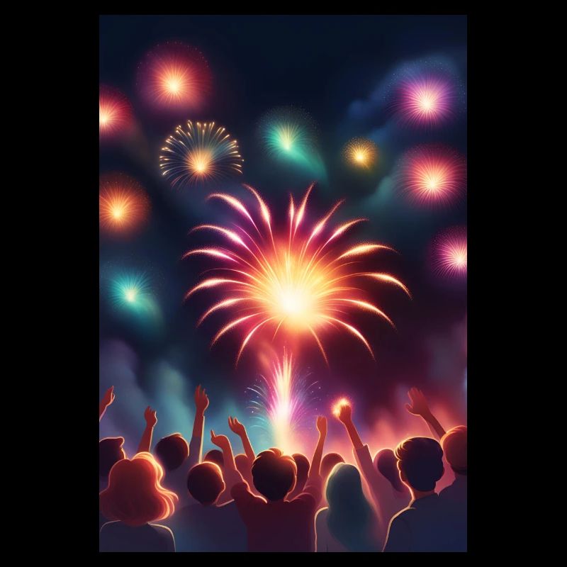 Atemberaubendes Feuerwerk