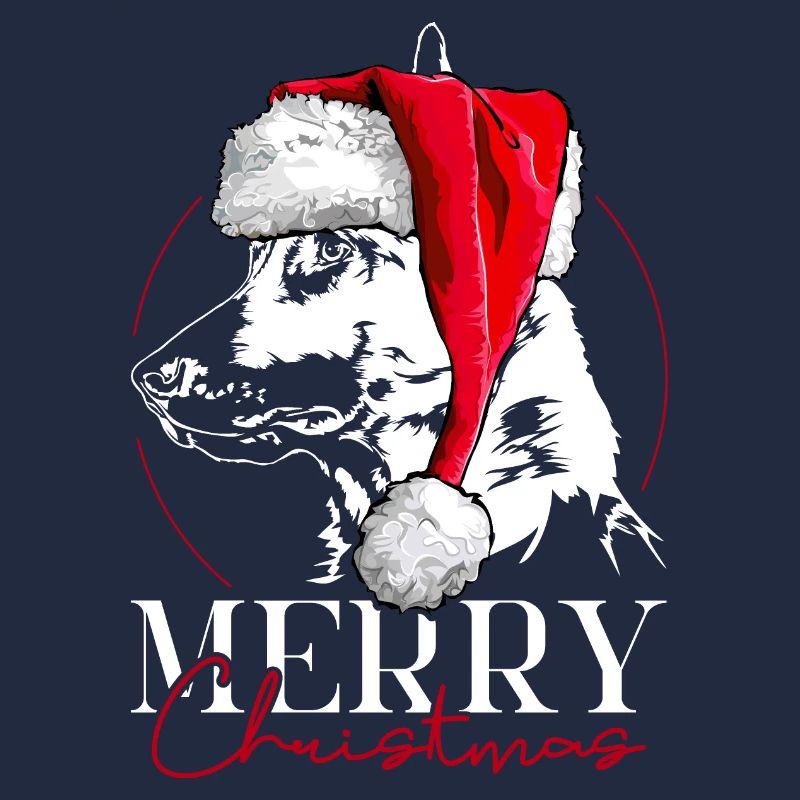 Santa MALINOIS Joyeux Noël Chiens Chiens Wilsigns