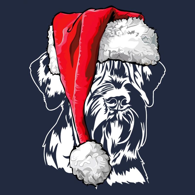 Père Noël géant Schnauzer chiens de Noël Wilsigns