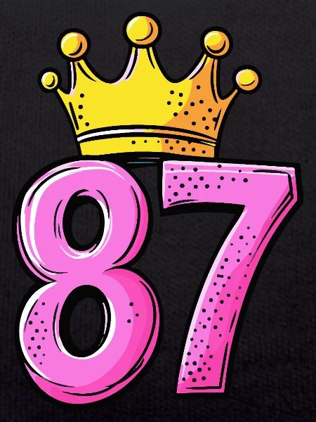 87 Numéro Jersey Couronne