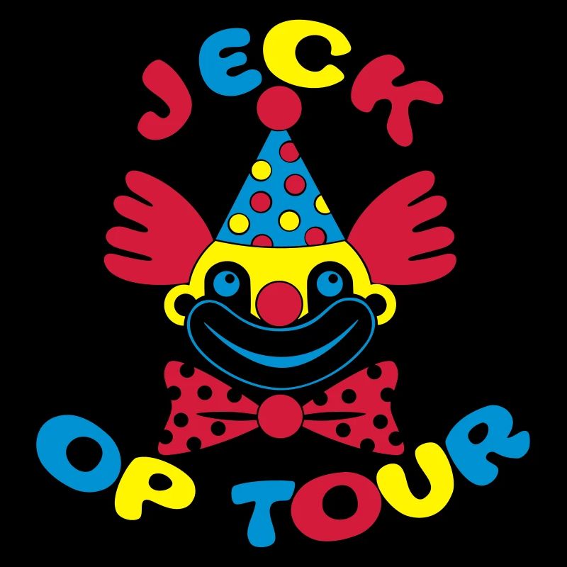 Fasching Clown Jeck op Tour 1, 2 oder 3 Farben