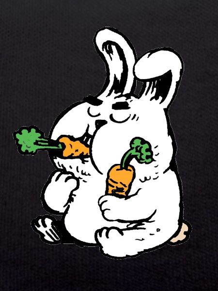 bunny with carrots